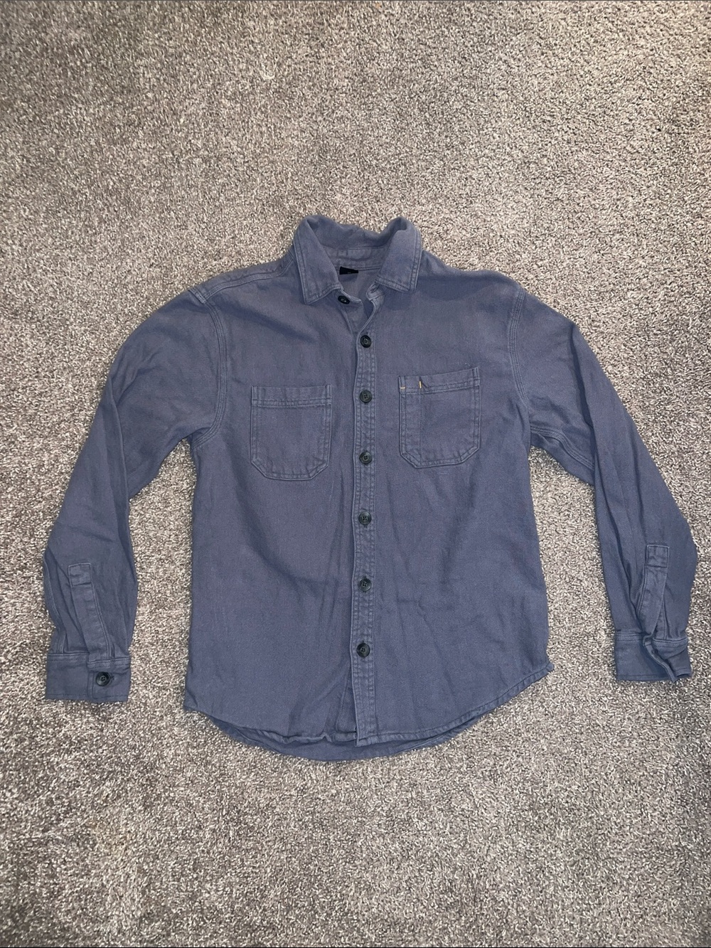 Brahma Men's Casual Button-Down Shirt in Dusty Blue